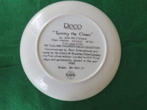 Reco “Tommy the Clown” by John McClelland Knowles China Co 2