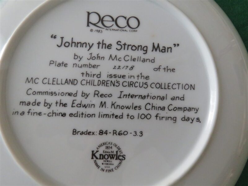 Reco “Johnny the Stron Man” by John McClelland Knowles China Co 3