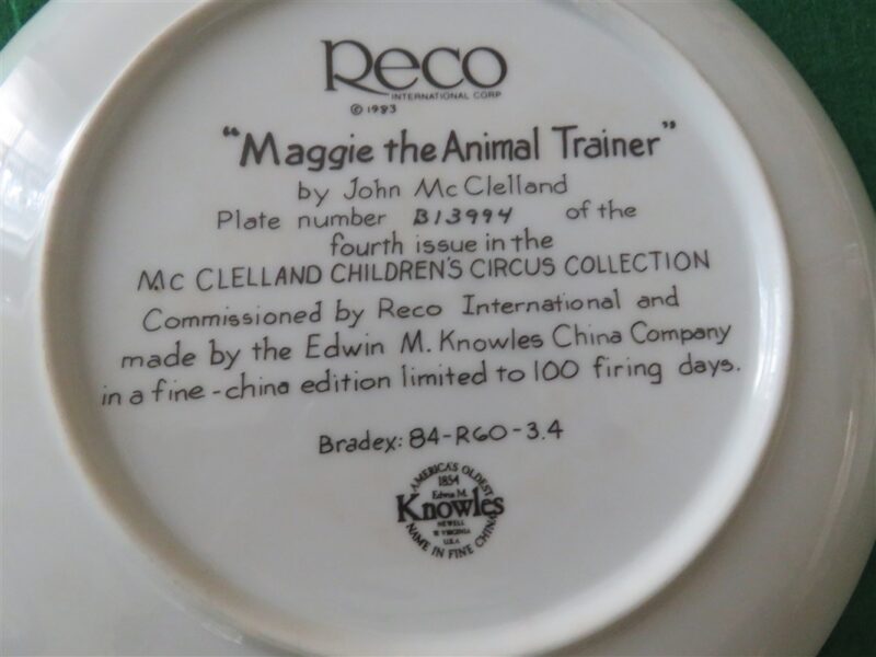 Reco “Maggie the Animal Trainer” by John McClelland Knowles China 3