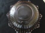 Pink Depression glass fruit bowl center piece. Anchor Hocking. 4