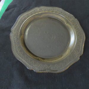 Dinner Plate Patrician Amber by FEDERAL GLASS