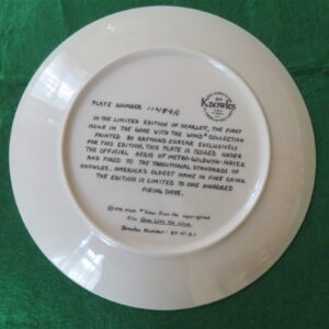 Gone With The Wind Collector Plate by Knowles Scarlett O'Hara 2