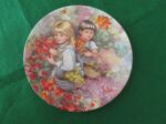 Collector Plate “Our Garden” Third issue in series “My Memories” by Mary Vickers. 1