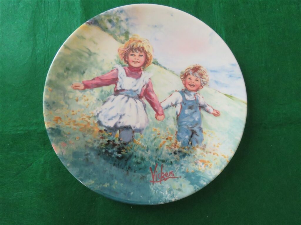 Collector Plate “Playtime” Second issue in series “My Memories” by Mary Vickers. 1