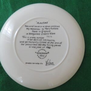 Collector Plate “Playtime” Second issue in series “My Memories” by Mary Vickers. 2