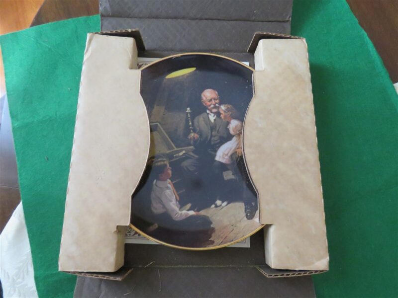 Collector Plate Grandpas’s Treasure Chest by Norman Rockwell 5