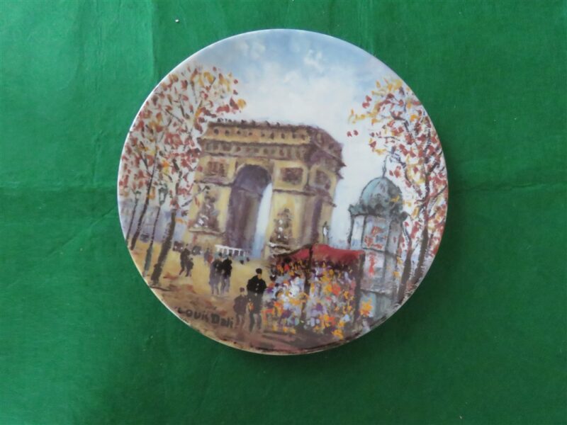 Collector Plate L’Arc de Triomphe Porcelaine de Limoges Henri d’Adarceau 1