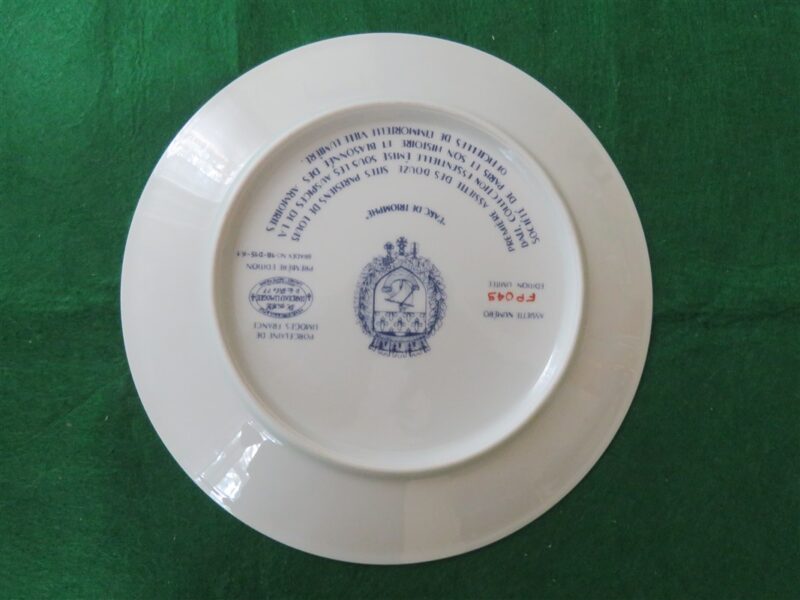 Collector Plate L’Arc de Triomphe Porcelaine de Limoges Henri d’Adarceau 3