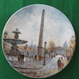 Collector Plate La Place Da La Concorde Porcelaine de Limoges 1