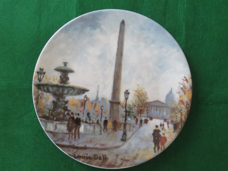 Collector Plate La Place Da La Concorde Porcelaine de Limoges 1