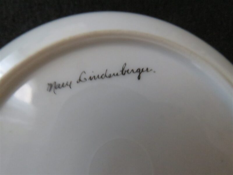 Saucer Royal Rudolstadt Prussia Signed by Mary Linderenburger 4