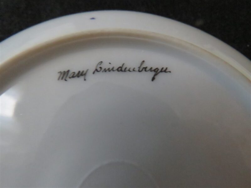 Saucer Royal Rudolstadt Prussia Signed by Mary Linderenburger 4