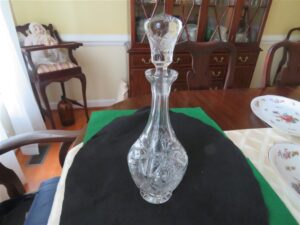  Crystal Decanter Vintage Lead Crystal Cut Glass Decanter with stopper 1