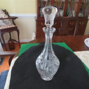  Crystal Decanter Vintage Lead Crystal Cut Glass Decanter with stopper 1
