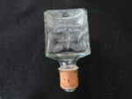 Ezra Brooks Kentucky Bourbon Whiskey Decanter, Clear Glass Vintage 70’s 4