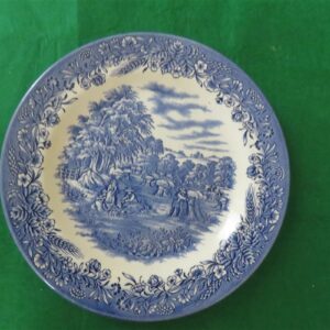 Churchill Currier & Ives “Harvest” 3 piece Set, Dinner Plate, Cup, Saucer, 1