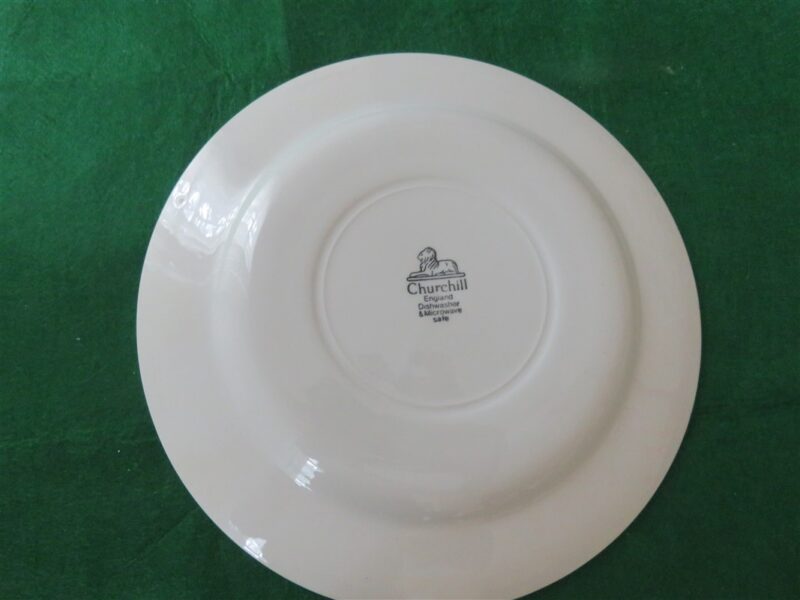 Churchill Currier & Ives “Harvest” 3 piece Set, Dinner Plate, Cup, Saucer, 3