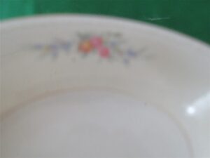 Homer Laughlin Georgian Serving Bowl Eggshell L46 N5 Floral 2