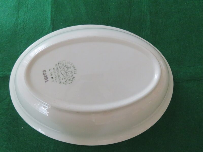 Homer Laughlin Georgian Serving Bowl Eggshell L46 N5 Floral 3