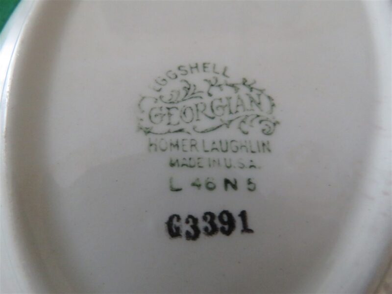 Homer Laughlin Georgian Serving Bowl Eggshell L46 N5 Floral 4