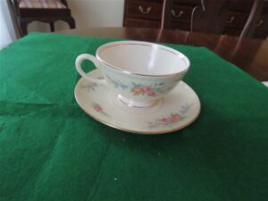 Cup & Saucer Homer Laughlin J46N5 Eggshell Georgian 1