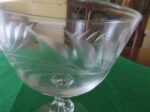 Sherbert Glasses Libbey Glass Etched Wheat Pattern 1- set of 6 glasses 2