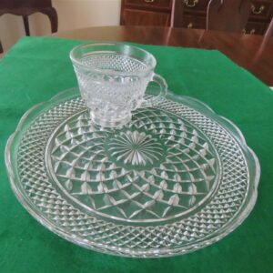 Anchor Hocking Wexford Snack Plate And Cup 1