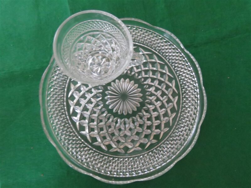 Anchor Hocking Wexford Snack Plate And Cup 2