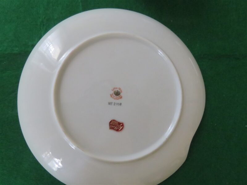 Vintage Lefton Snack Plates with Cups, set of 4 plates and cups 3