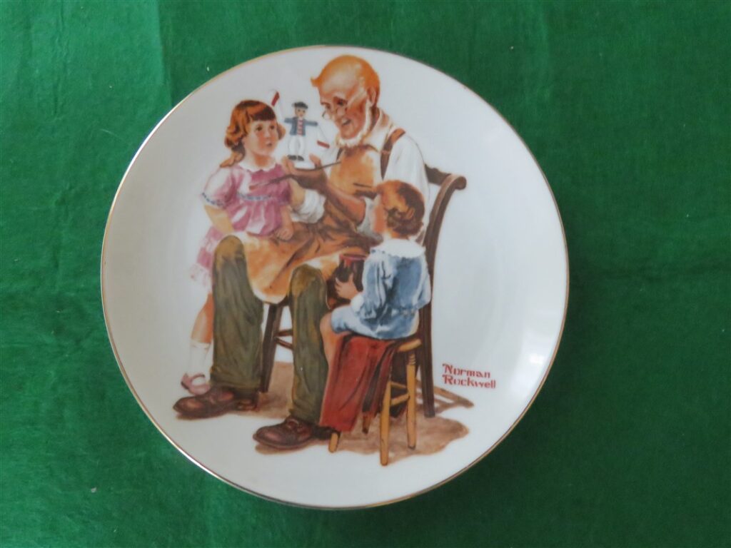 Collectible Vintage Norman Rockwell Classic Series, --The Toy Maker--1982, a