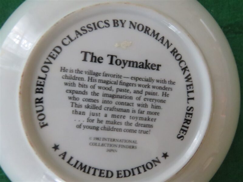 Collectible Vintage Norman Rockwell Classic Series, --The Toy Maker--1982, c