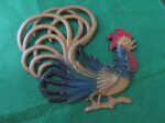 Midwest Cast Aluminum Pair Roosters Fighting Crowing Fowl 2