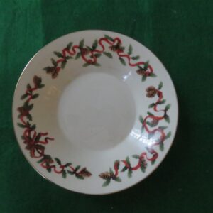 Retroneu Coupe Soup Bowl Holiday Ribbons 1