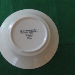 Retroneu Coupe Soup Bowl Holiday Ribbons 2