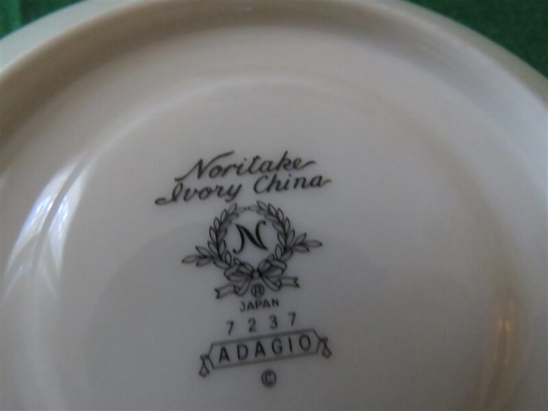 Noritake Footed Cup & Saucer Adagio 7237 Ivory China. 6