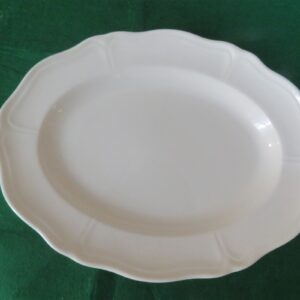 Platter Wedgwood of Etruria and Barlaston Queens Shape  Plain Off White
