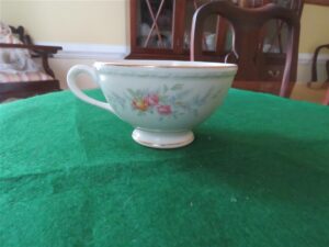 Tea Cup, Flowers, footed 1