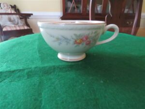 Tea Cup, Flowers, footed 12