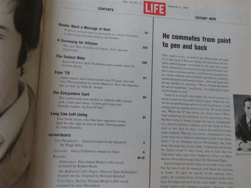 Life Magazine March 27 1970 The Bomb Radicals & Credit Cards 3