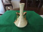 Vintage Floral Yellow Bud Vase Double Handled 2