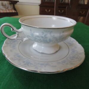 Cup & Saucer Mikasa Florentine 9324 Blue floral. 2