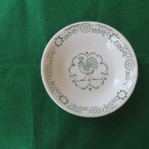 Fruit Dish Green Rooster. 1