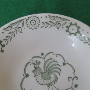 Fruit Dish Green Rooster. 2