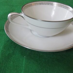 Silver Key Cup and Saucer by Noritake 2
