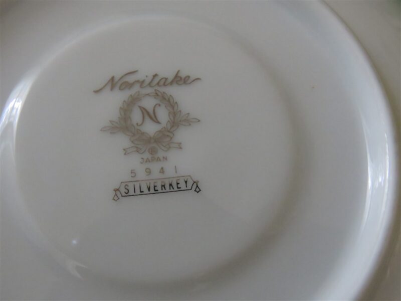 Silver Key Cup and Saucer by Noritake 7