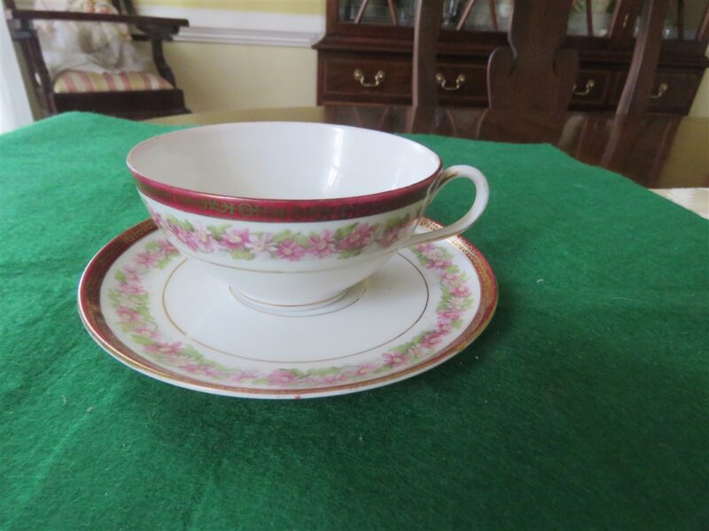 Footed Tea Cup  & Saucer Made in Austria - Image 2