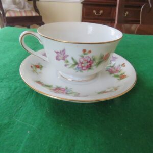 Footed Cup & Saucer Harmony House Fine China Dresdania 1