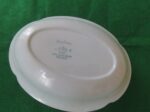 Johnson Brothers Oval Serving Bowl Greydawn Blue Scalloped rim. 3