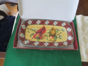 Lenox Winter Greetings Tartan 14" Hors d'Oeuvre Tray 4