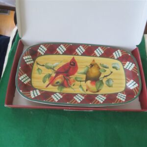 Lenox Winter Greetings Tartan 14" Hors d'Oeuvre Tray 4